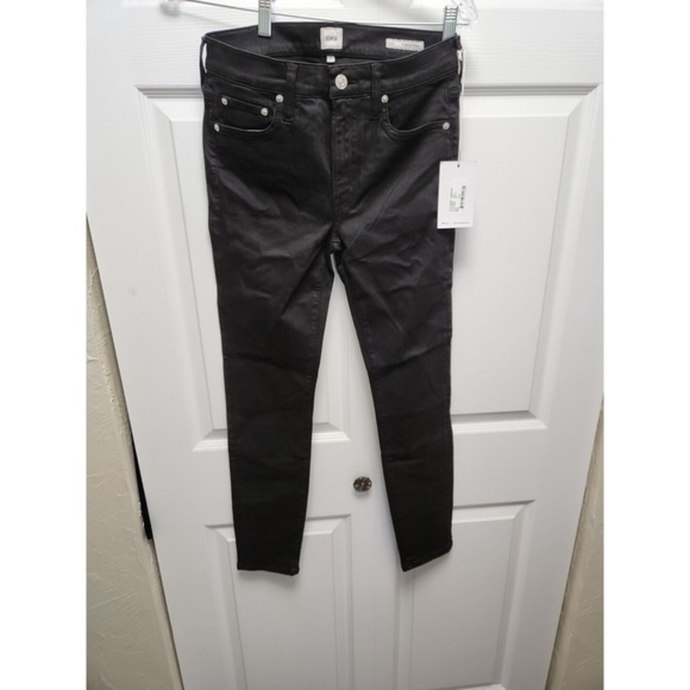 Edwin Pixie 9"‎ Mid Rise Skinny Jeans Women's 27 BLACK